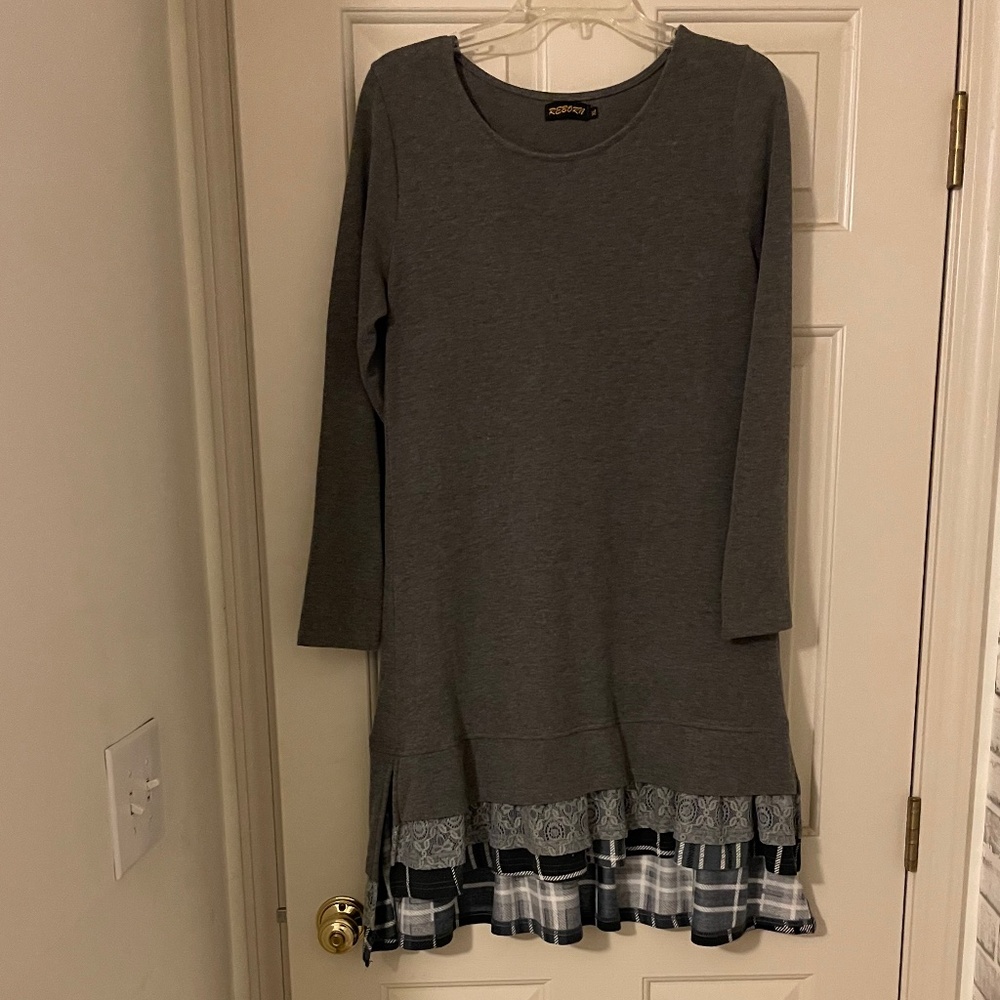 Dark Gray Layered Women’s Shirt/dress XL